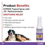 Zymox Spray w/ .5% hydrocortisone - 2 oz. bottle