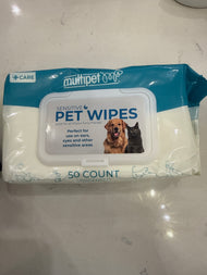 Multipet Sensitive Area Soft Pet Wipes 50ct.