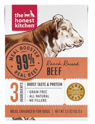 The Honest Kitchen Meal Booster: 99% Beef Wet Dog Food Topper, 5.5 oz