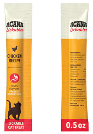 Acana Healthy Digestion Chicken Lickables Cat Treats, 0.5-oz tube, 5 count