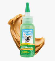 2 oz. Tropiclean Fresh Breath No Brushing Clean Teeth Oral Care Gel Peanut Butter