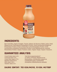 Boss Dog Goat Milk w/ Probiotics 32 FL OZ - Pumpkin (Frozen)