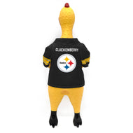 NFL Pittsburgh Steelers Rubber Chicken Pet Toy