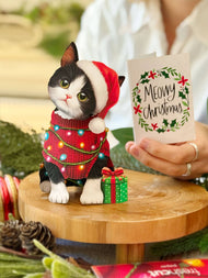 Mini Christmas Kitten (1 Mini Pop-up Greeting Card)