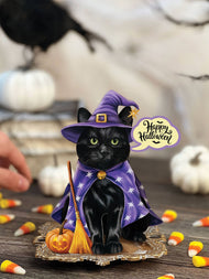 Mini Halloween Cat (1 Mini Pop-up Greeting Card)