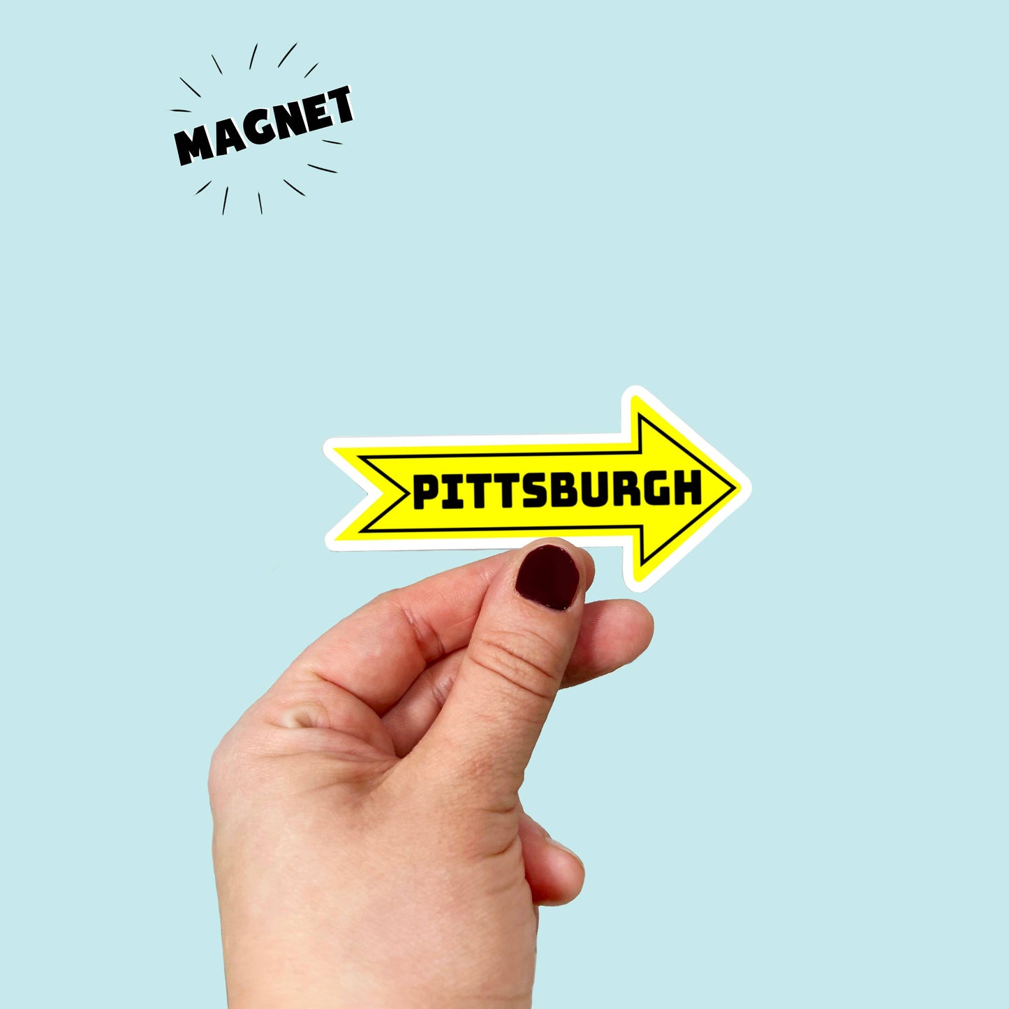 Waterproof Vinyl Pittsburgh Arrow Magnet