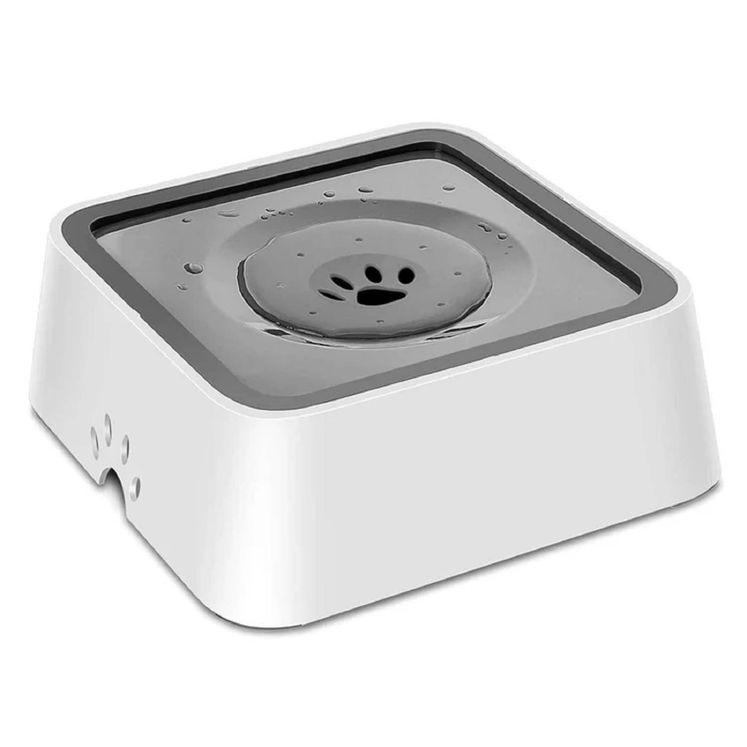 Katziela No Spill Dog & Cat Water Bowl - 35oz Slow Feeder