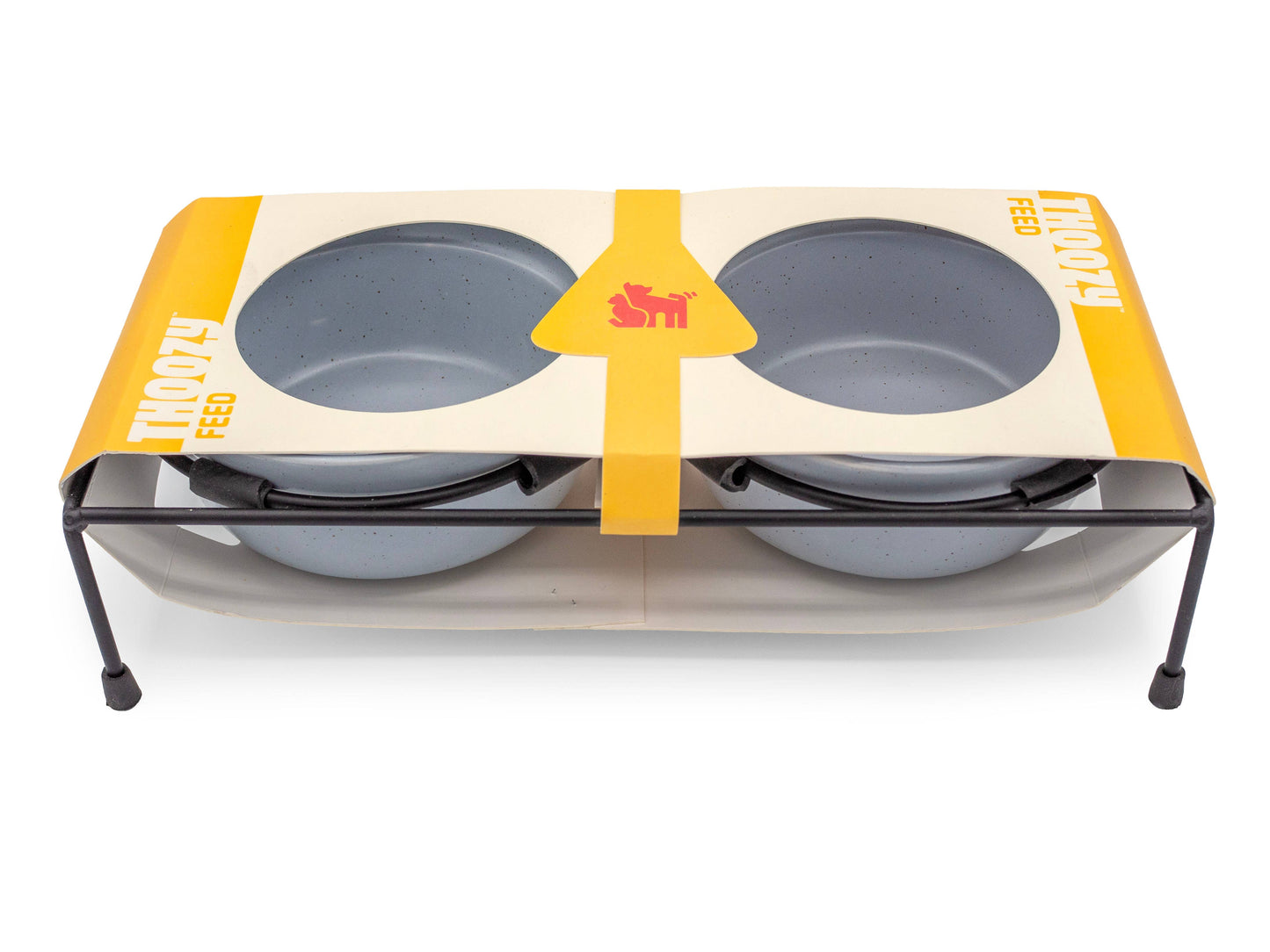 ThoozyPet Stoneware Pet Double Diner Slate 24 oz