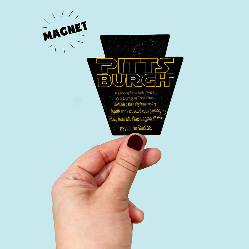 Waterproof Star Wars Inspired Pittsburgh Magnet