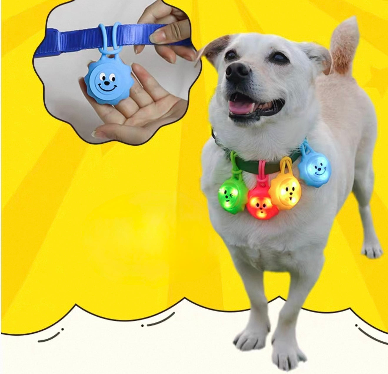 Glow Pup Visibility Light for pets or on backpacks