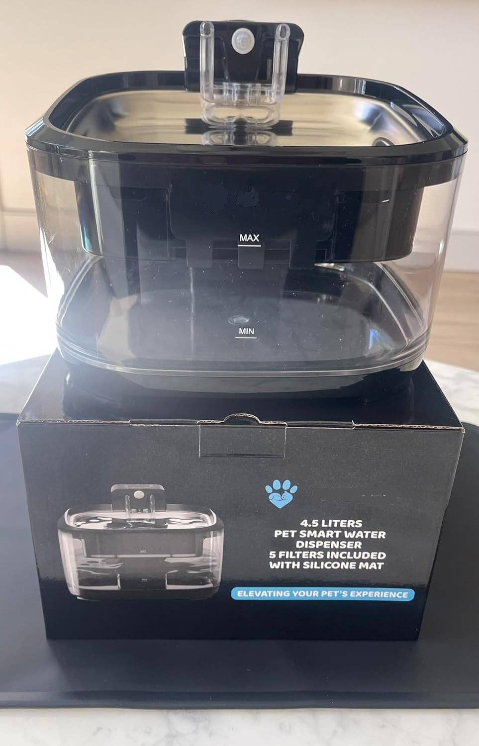 Smart Water Bowl 4.5L - Filtered, Wireless, Motion Activated (In store pickup or local delivery only)