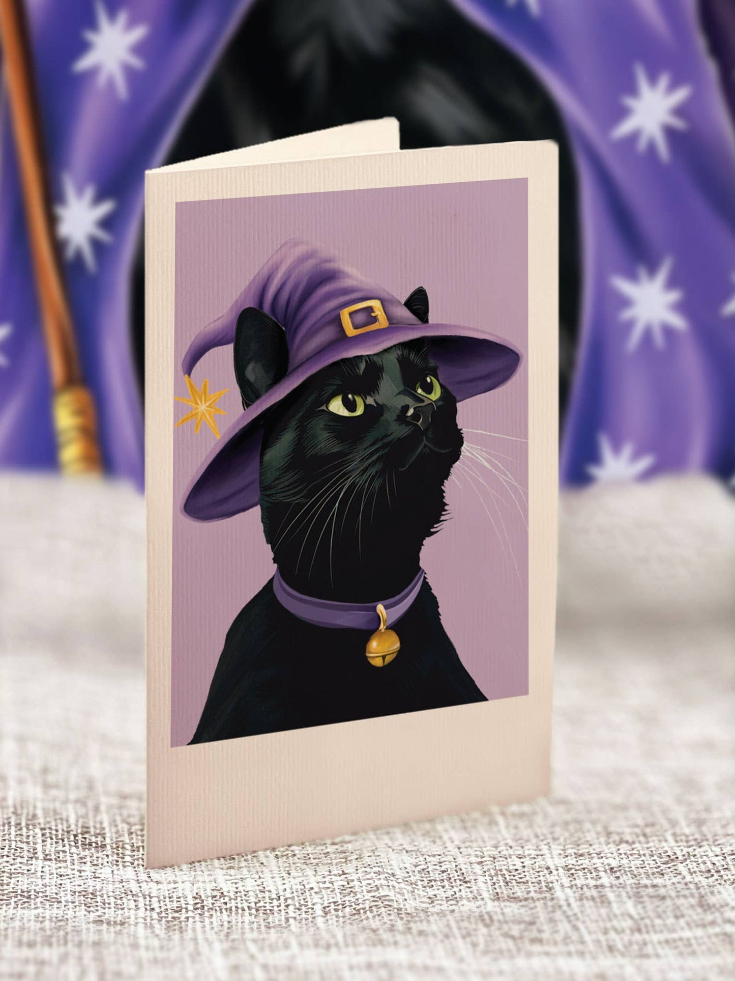 Mini Halloween Cat (1 Mini Pop-up Greeting Card)