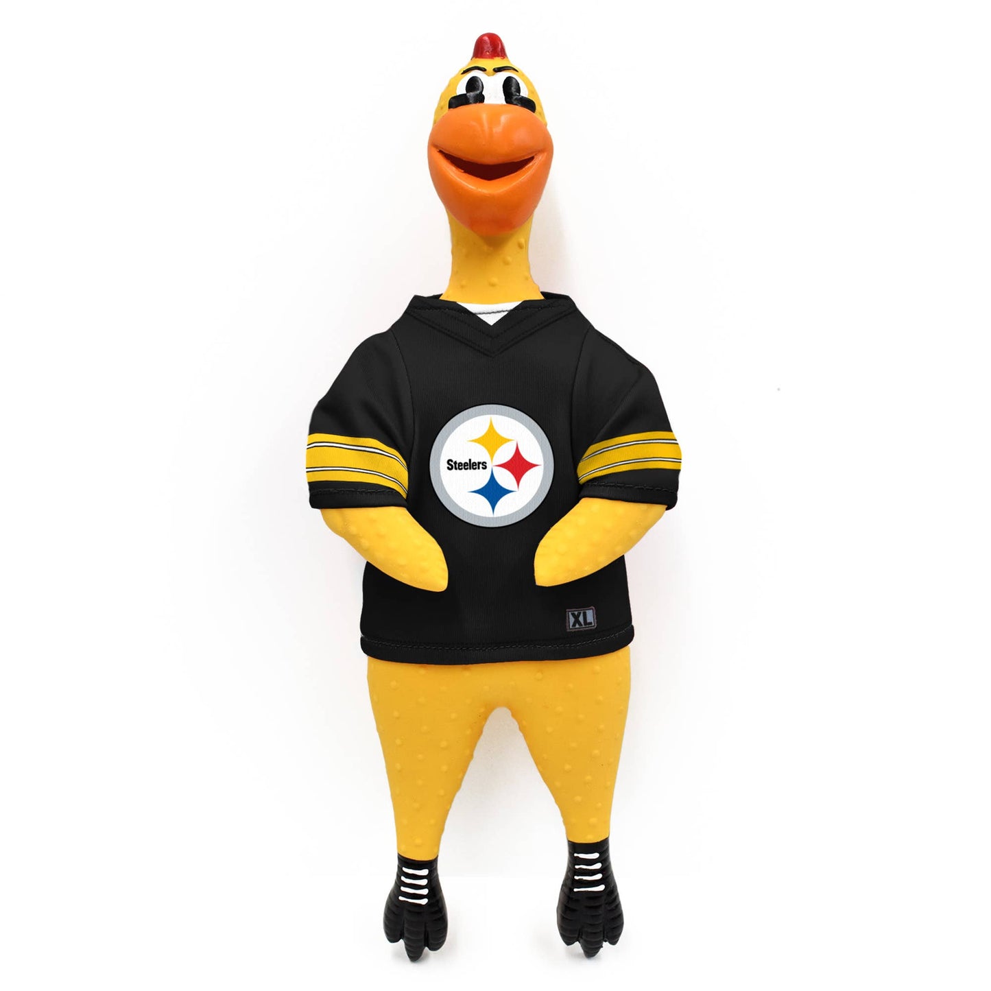 NFL Pittsburgh Steelers Rubber Chicken Pet Toy