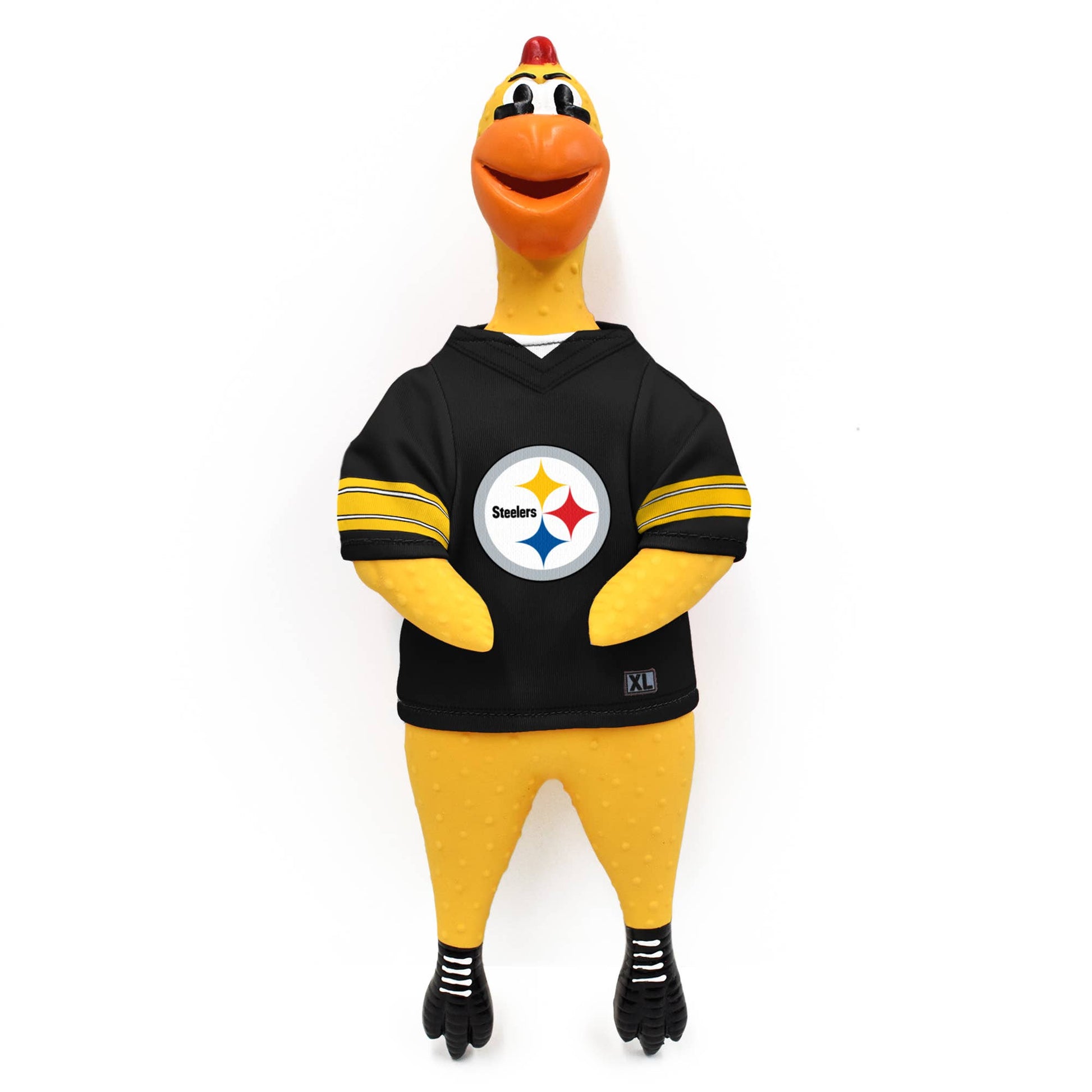 NFL Pittsburgh Steelers Rubber Chicken Pet Toy