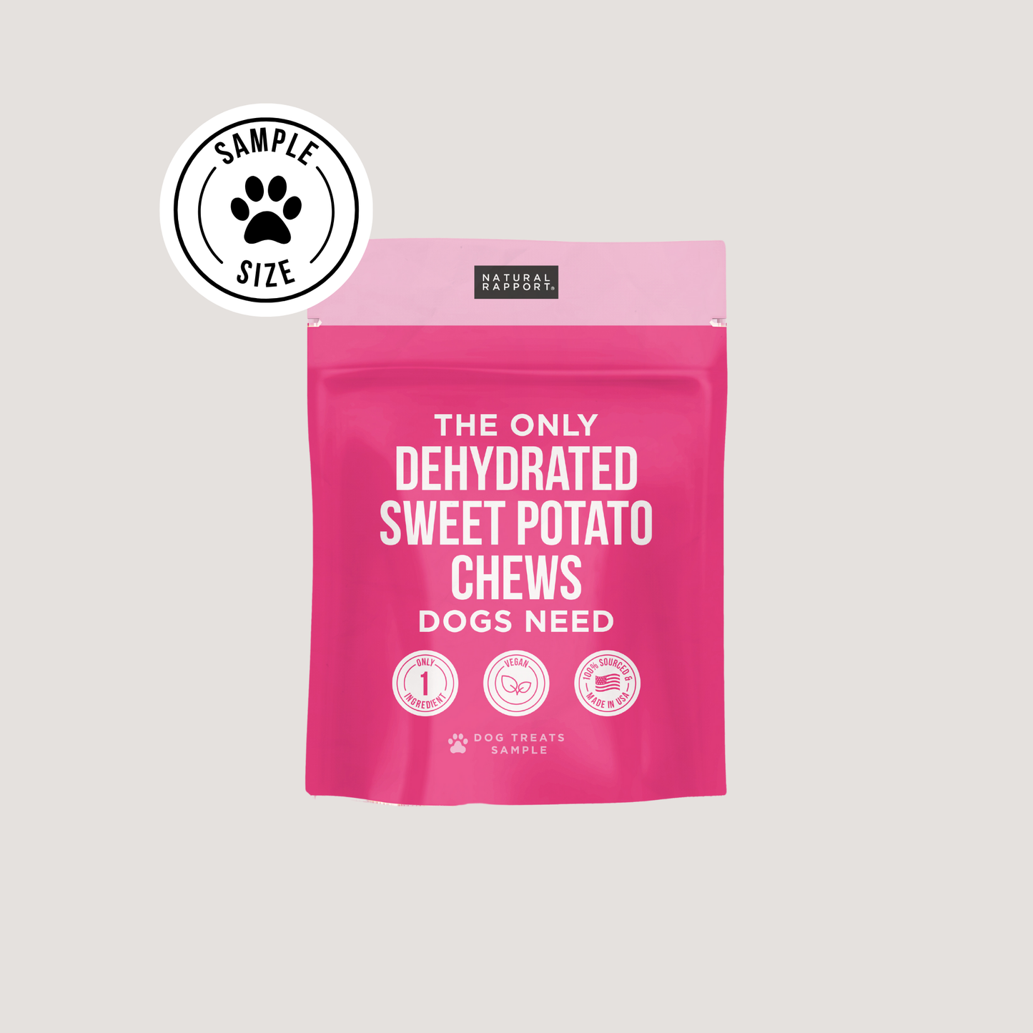 Natural Rapport - The Only Dehydrated Sweet Potato Chews Dogs Need