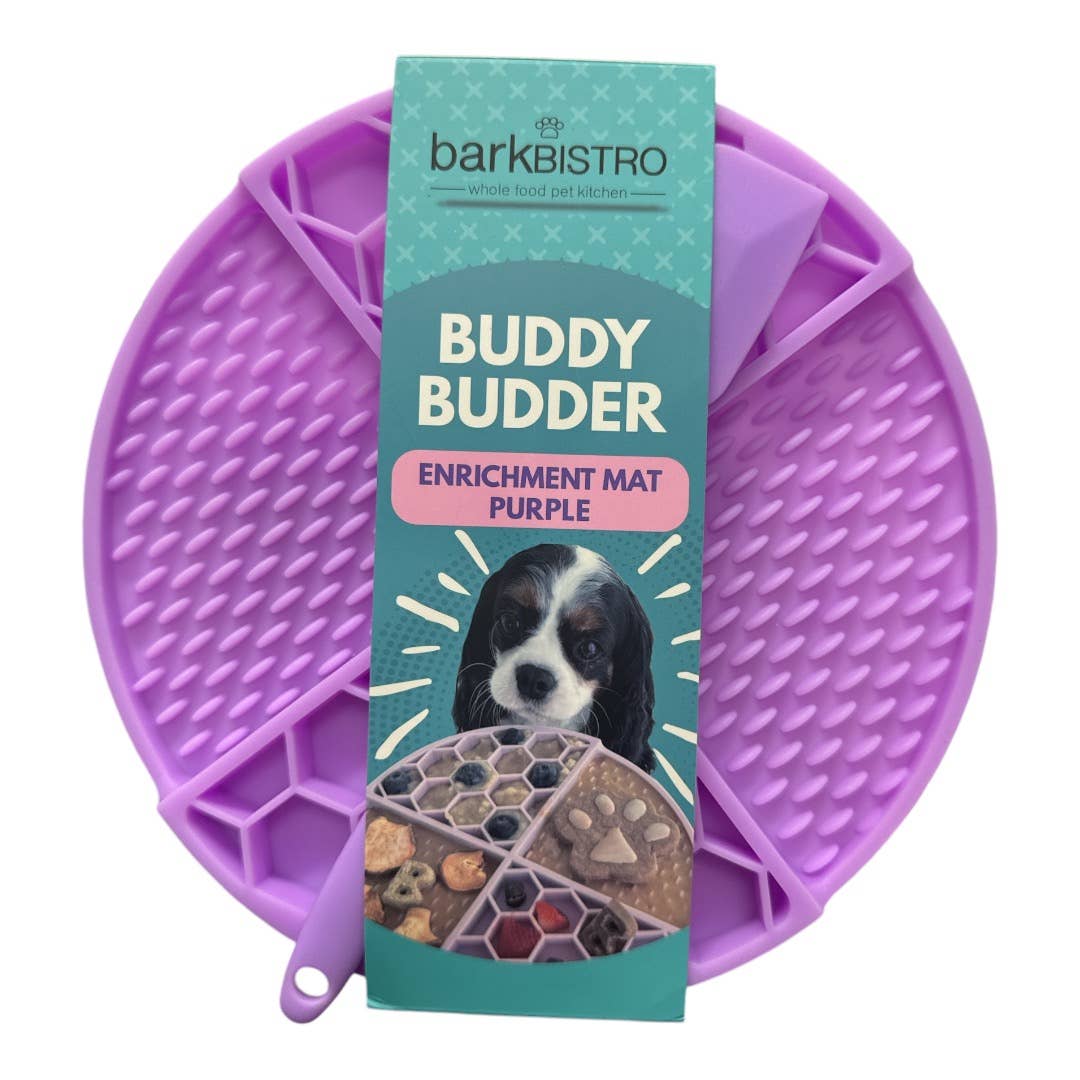 Bark Bistro - Turquoise  +  Pink Lickmats + Spatula. 1ct