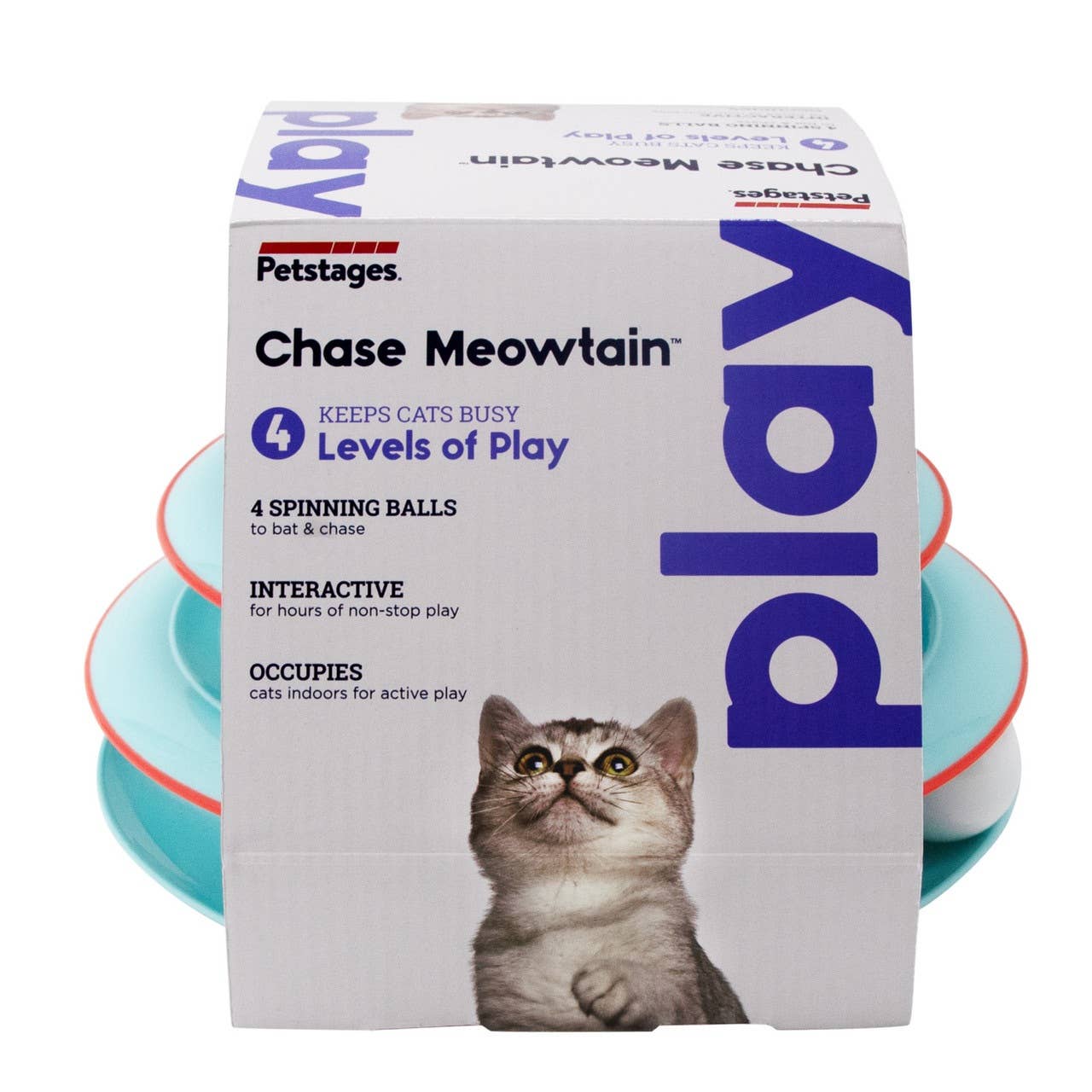 Catstages Chase Meowtain Cat Track Toy Blue