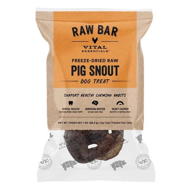 Vital Essentials® RAW BAR Freeze-Dried Raw Pig Snout Treat