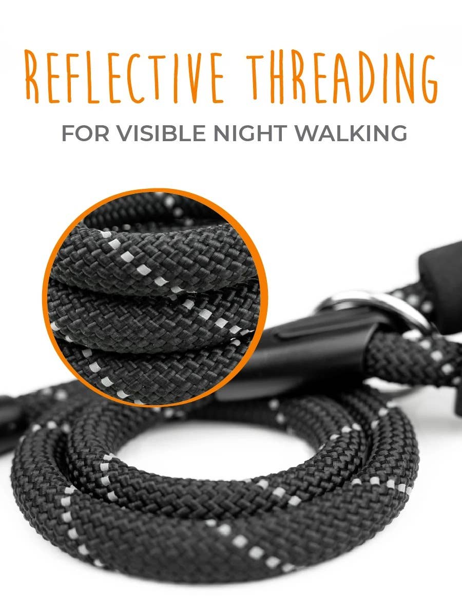 Double Dog Leash - Rope Handle