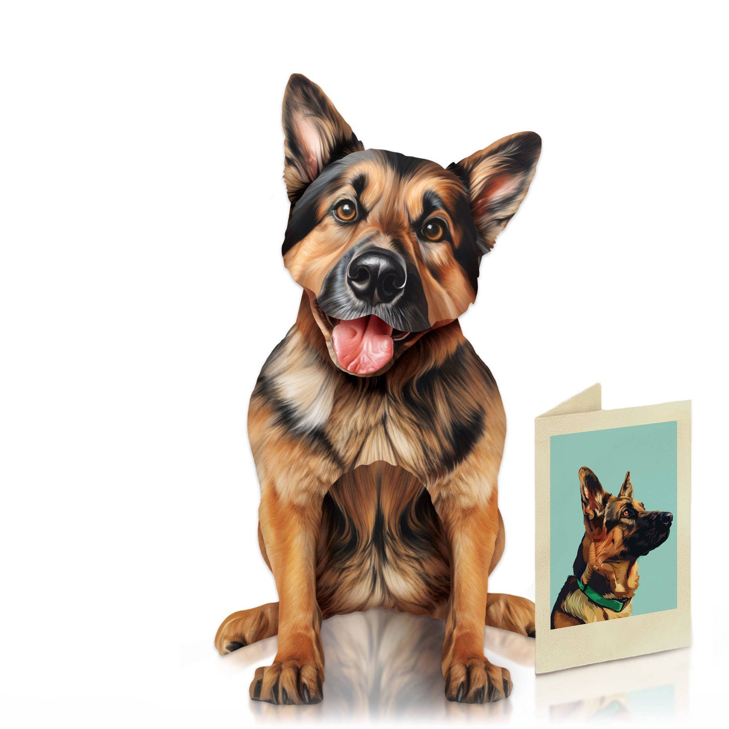 German Shepherd (1 Pop-up Greeting Card)
