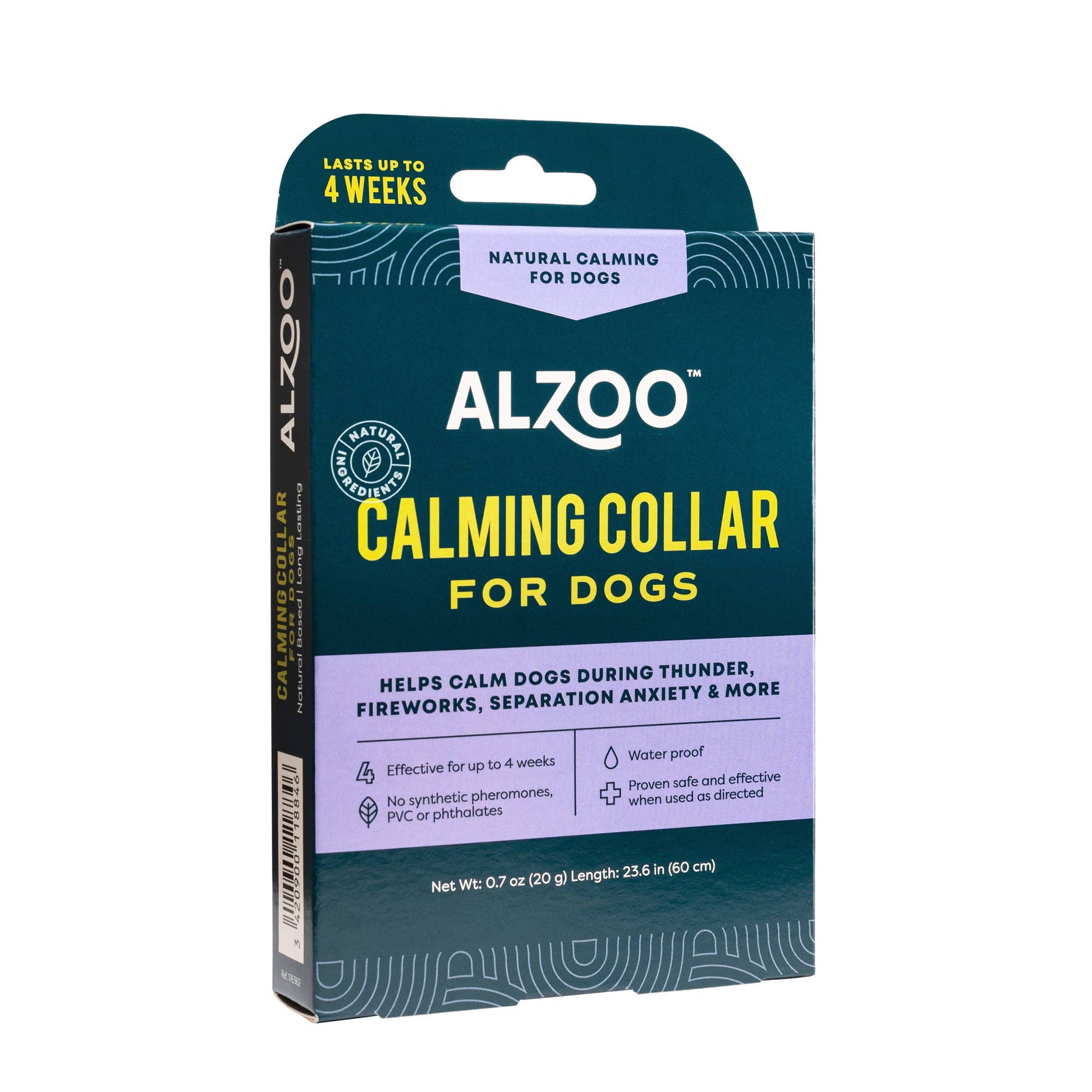 ALZOO Plant-Based Calming Collar for Dogs, 30days