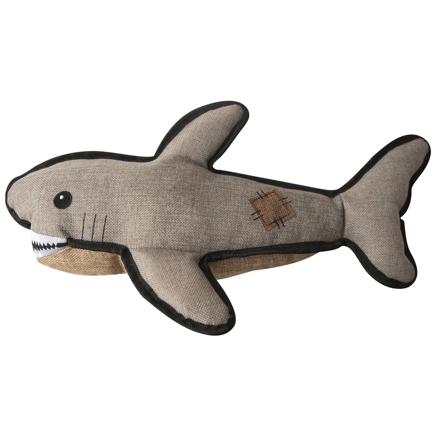 SnugArooz Saul the Shark w/ Rubber Spikey Ball Dog Toy 19"