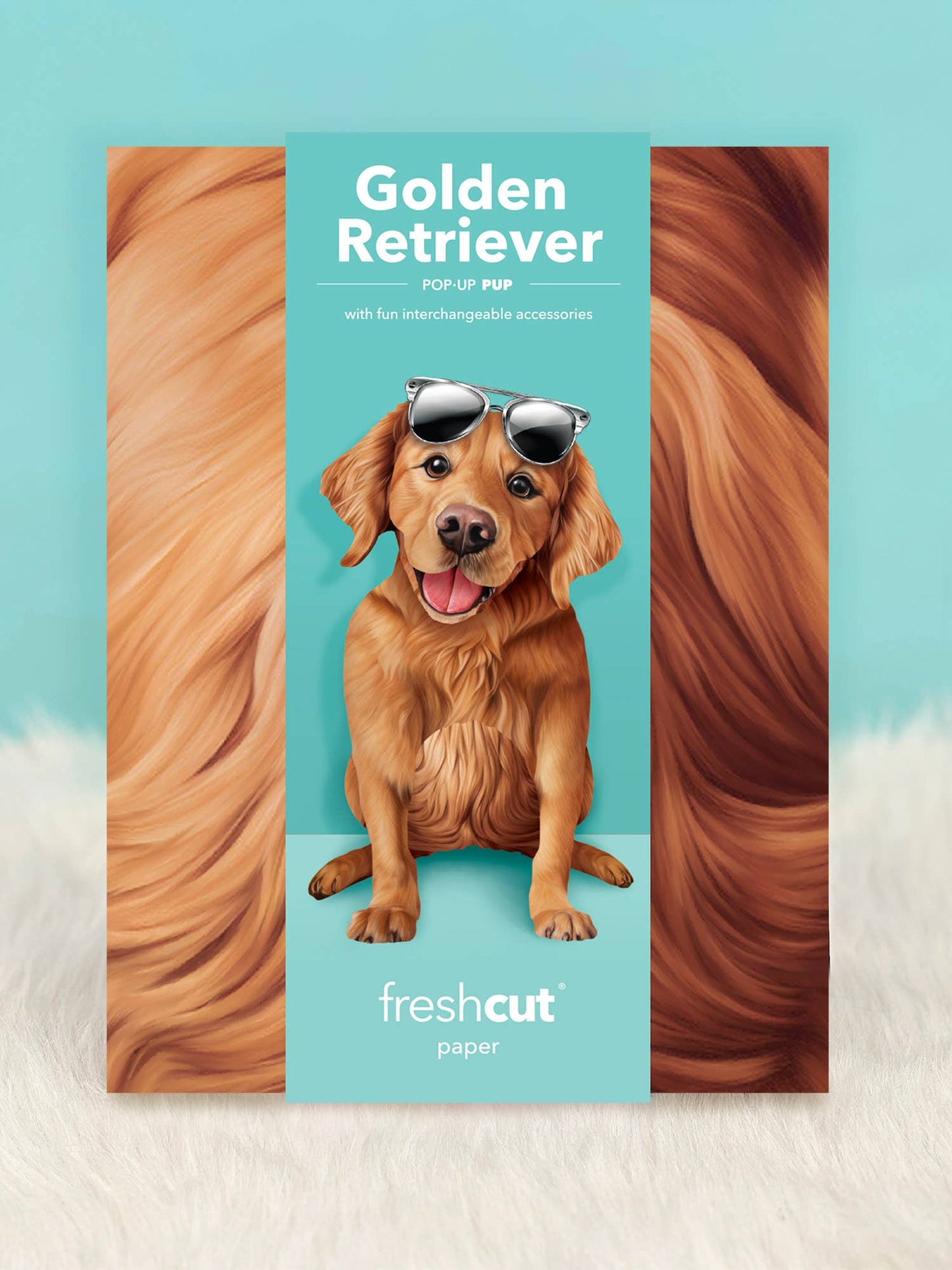 Golden Retriever (1 Pop-up Greeting Card)