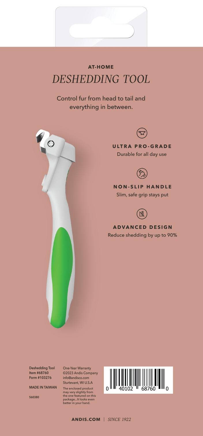 Andis Deshedding Tool - Green/White - VBL
