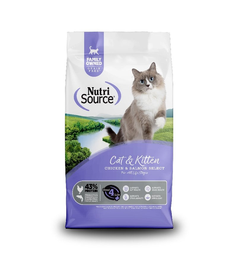 12 lb Nutrisource Grain Free Chicken & Salmon Select Entrée CAT