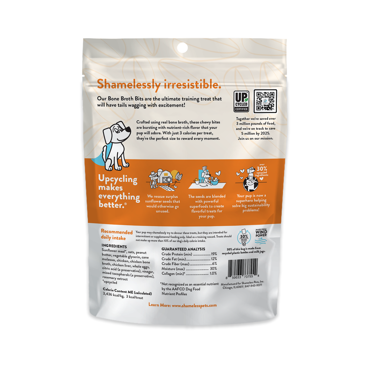 Nutty Chicken Bone Broth Dog Training Treats