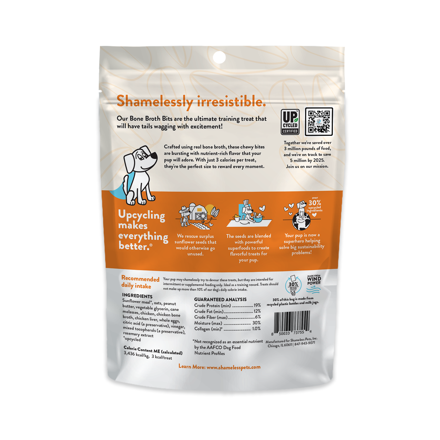 Nutty Chicken Bone Broth Dog Training Treats
