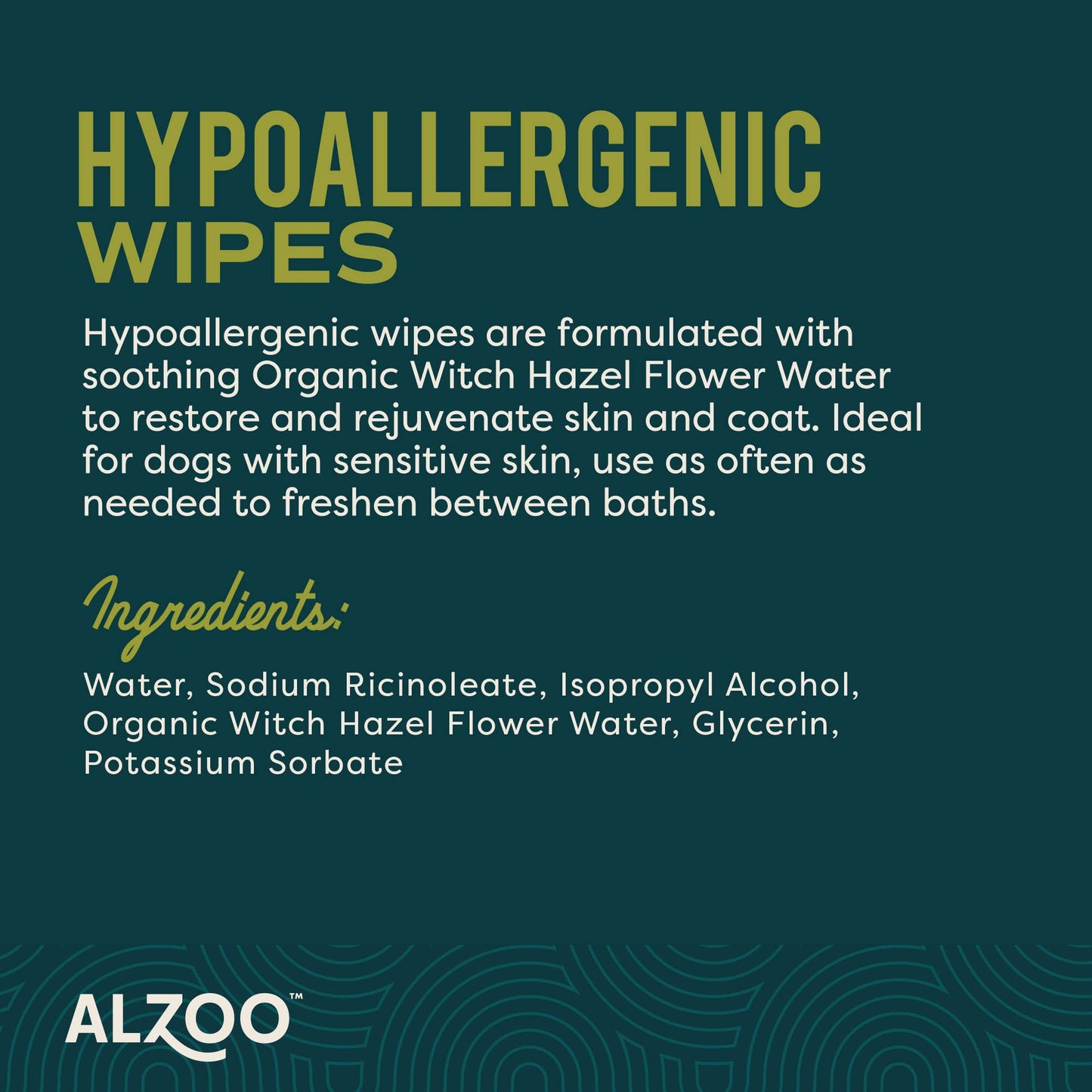 ALZOO PLANT-BASED HYPOALLERGENIC WIPES 100CT