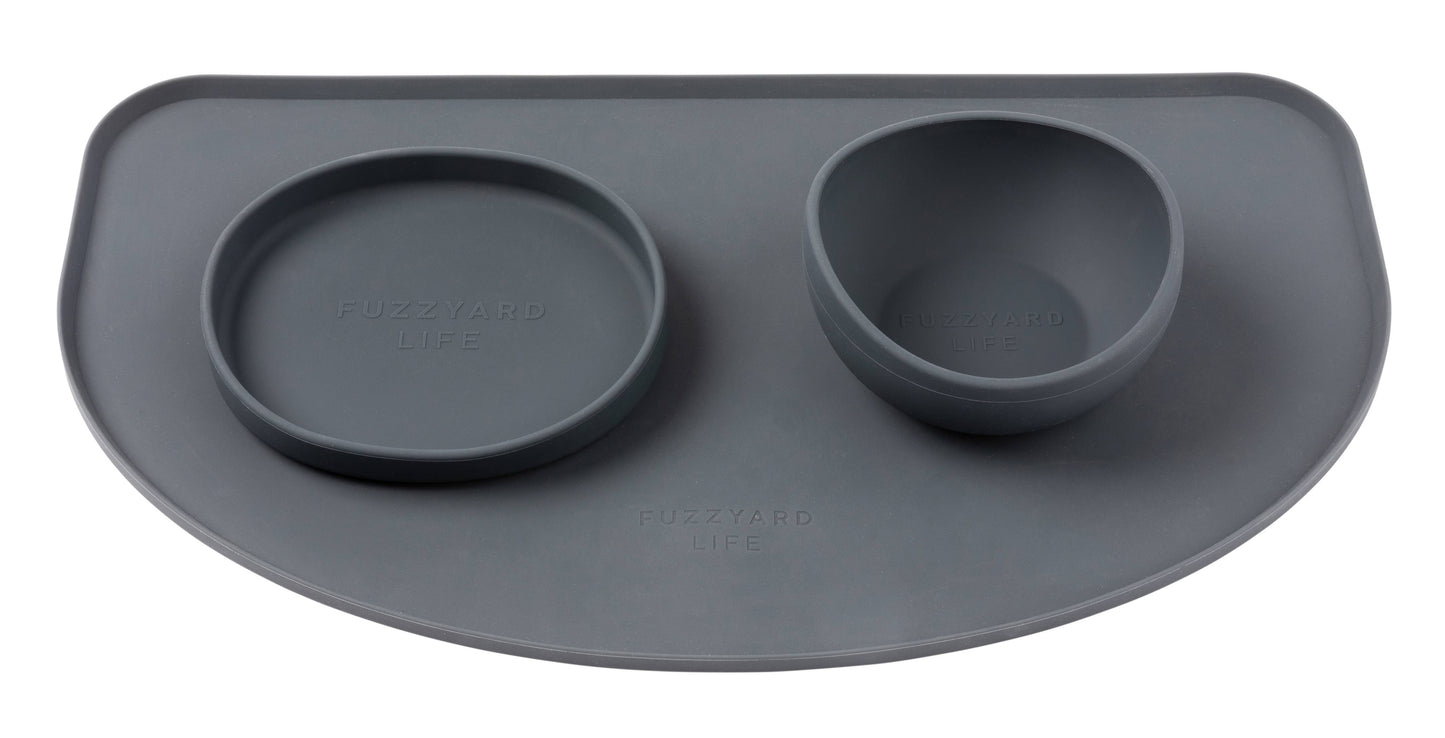FuzzYard Life Silicone Feeding Mat Slate Grey (mat only) 1ct