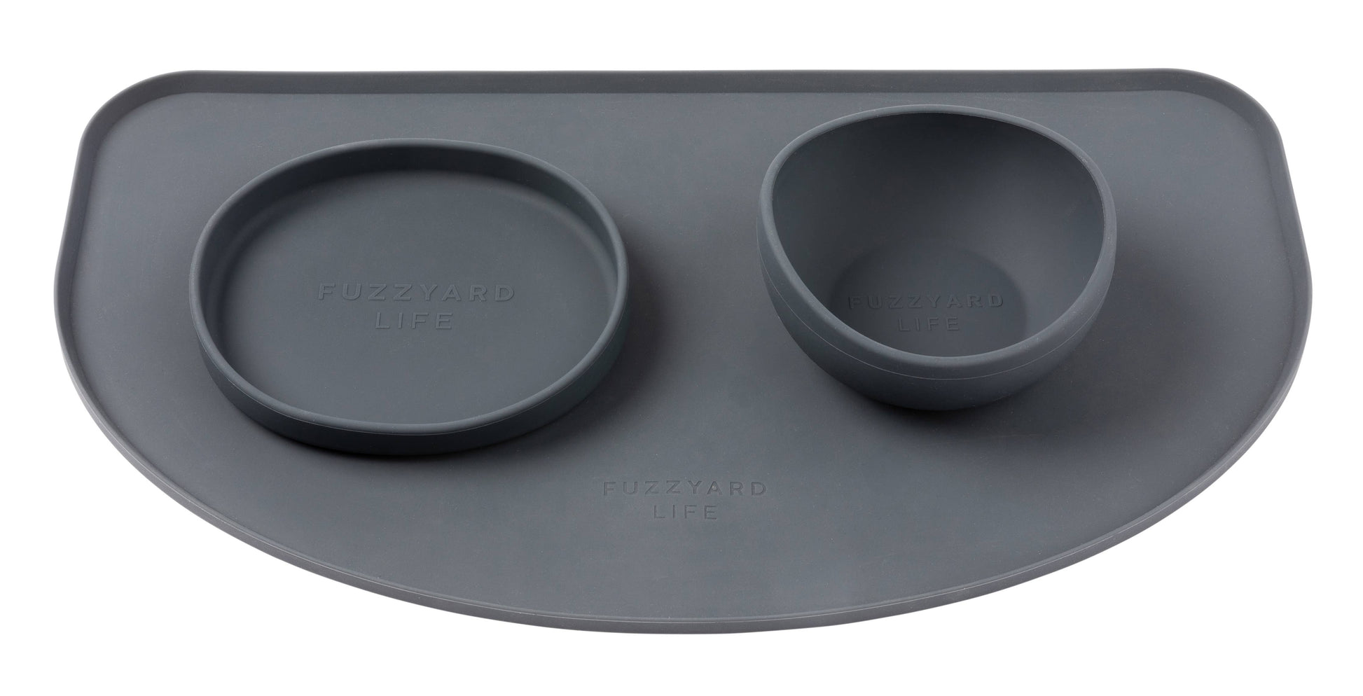 FuzzYard Life Silicone Feeding Mat Slate Grey (mat only) 1ct