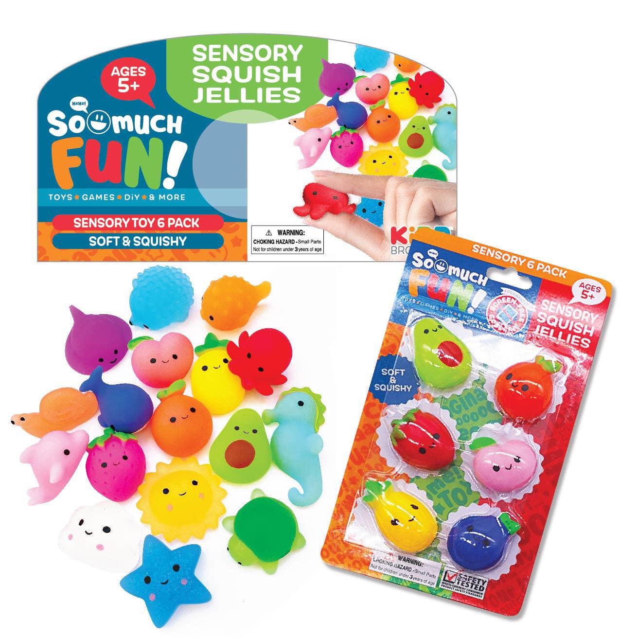 SO MUCH FUN! SQUISH JELLIES 12 PIECES PER PACK