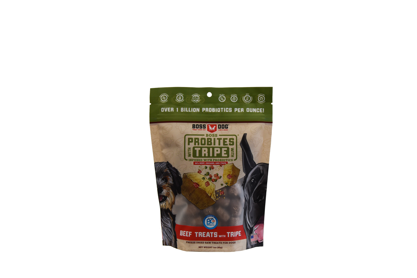 Boss Dog & Boss Cat Probites W/ Tripe- Beef (3oz)
