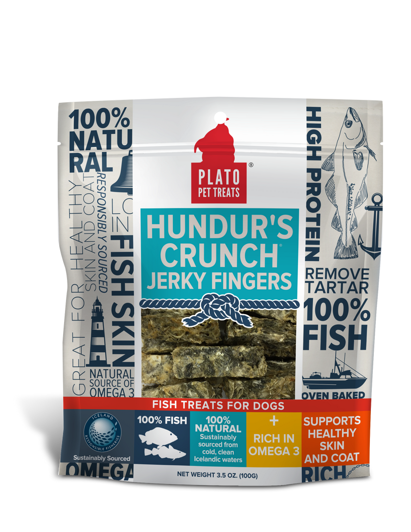 Plato Hundur's Crunch Jerky Fingers 3.5oz