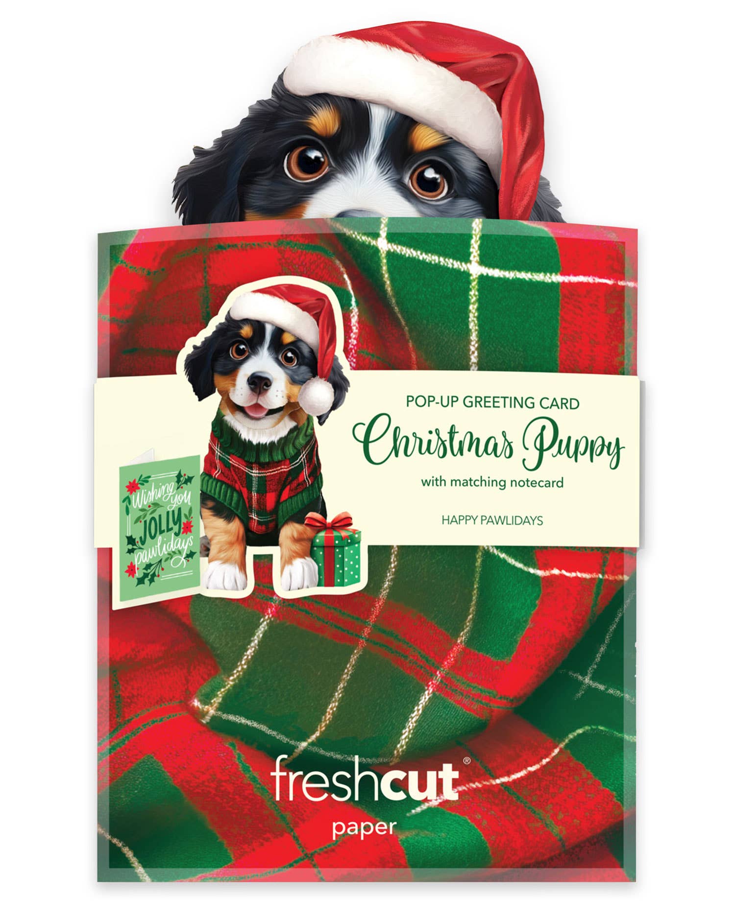 Mini Christmas Puppy (1 Mini Pop-up Greeting Card)