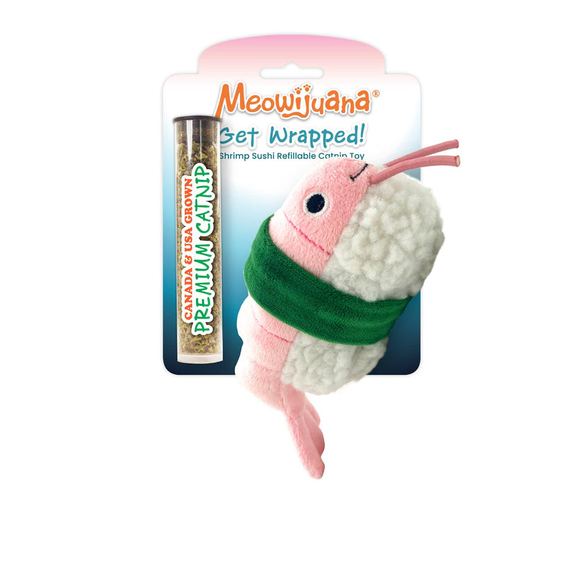 Meowijuana Get Wrapped Sushi Roll Cat Toy