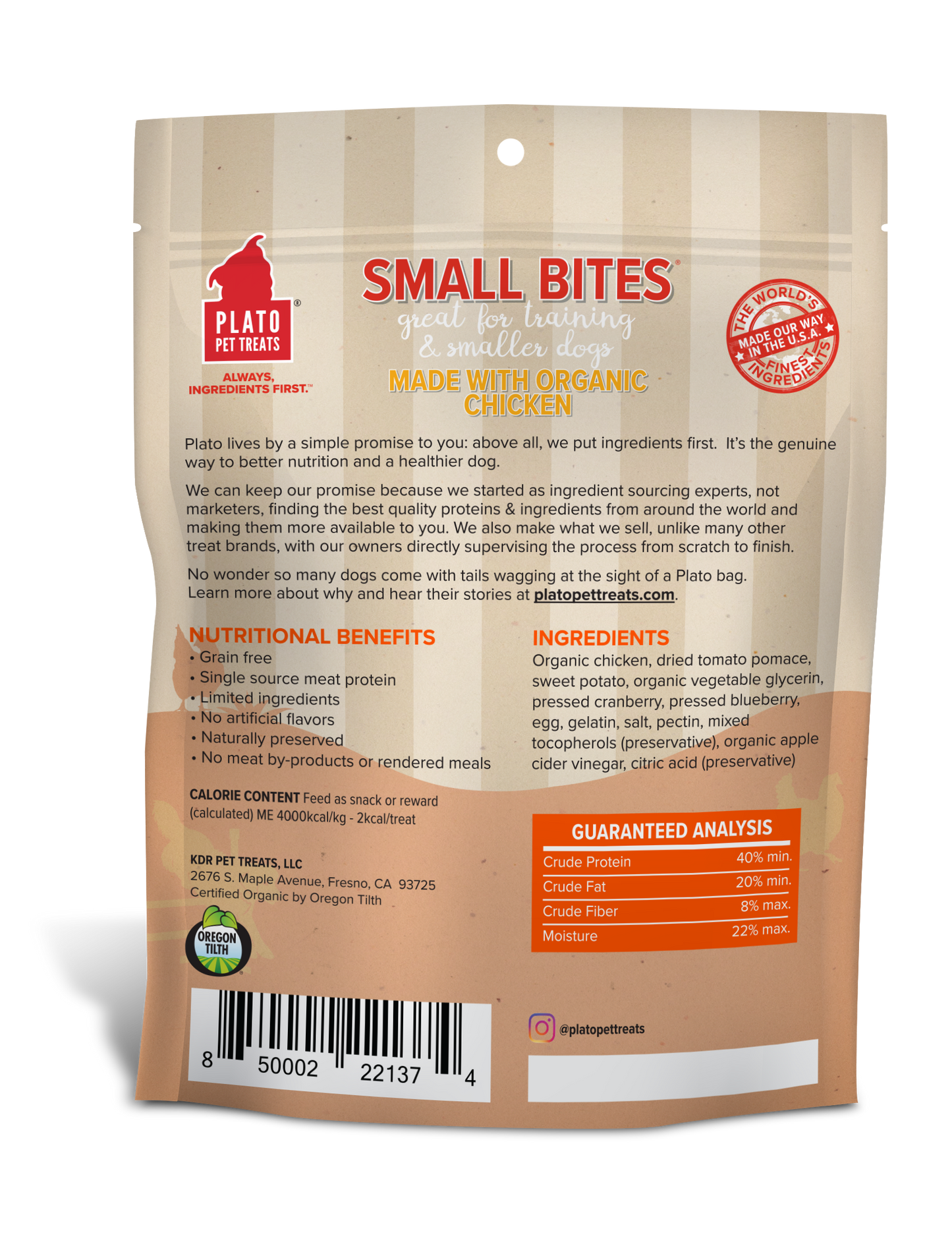 Plato Small Bites Organic Chicken 6oz