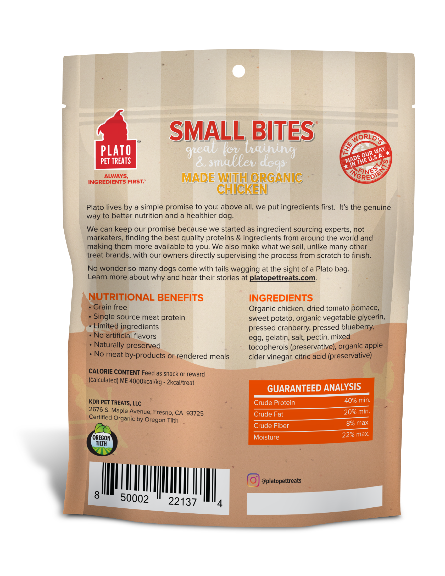 Plato Small Bites Organic Chicken 6oz