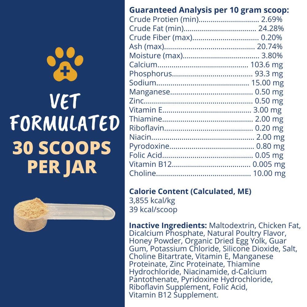 Under the Weather High Calorie Powder for Dogs 10.58oz