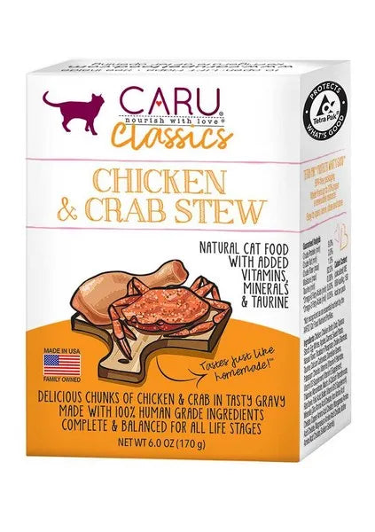 5.5oz. Caru Cat Chicken & Crab Stew