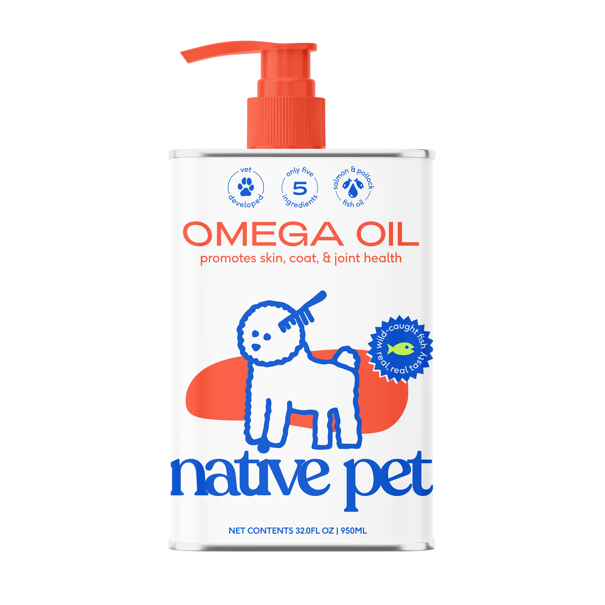 Native Pet - Omega-3 Fish Oil, Skin & Coat Health Supplement for Dogs