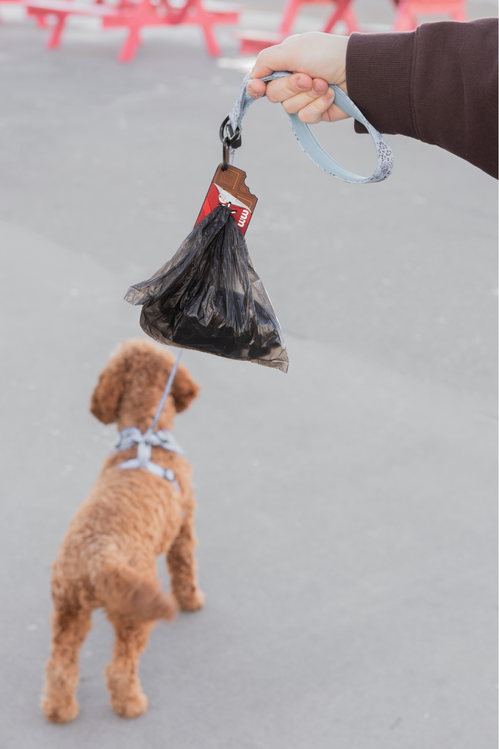 Chocolate Candy Bar Poopy Loop® Used Dog Waste Bag Holder