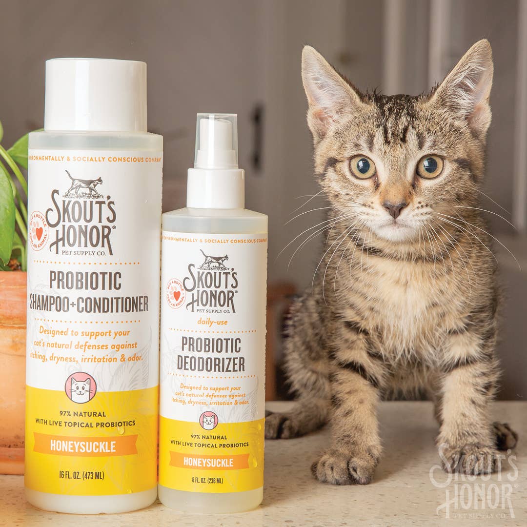 Skout's Honor Cat Shampoo Conditioner Honeysuckle 16oz
