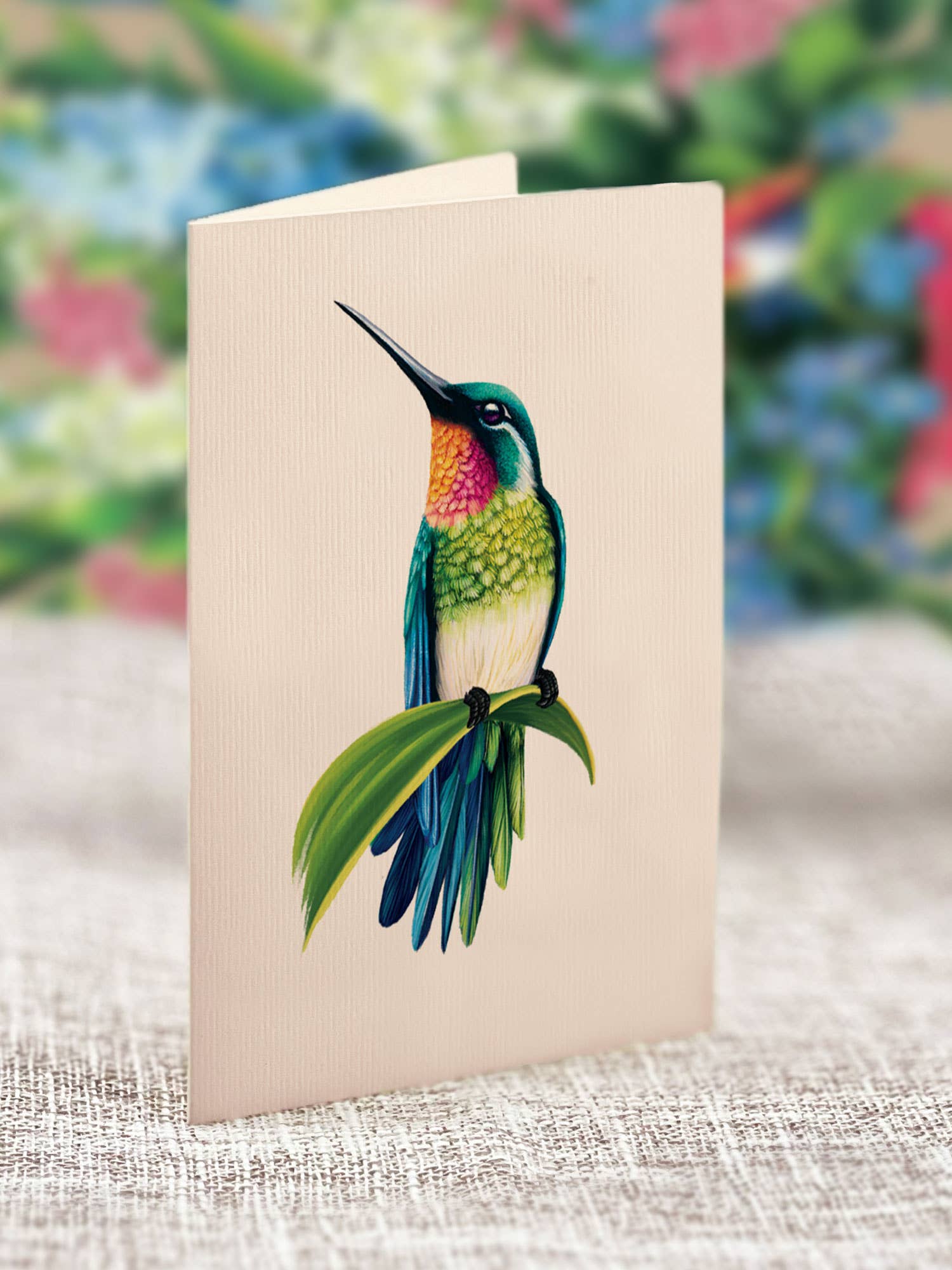Hummingbird Oasis (1 Pop-up Greeting Card)