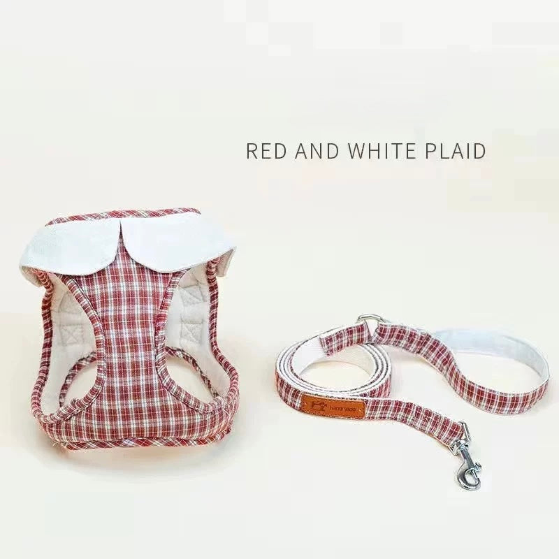 Plaid Harness + Leash Set