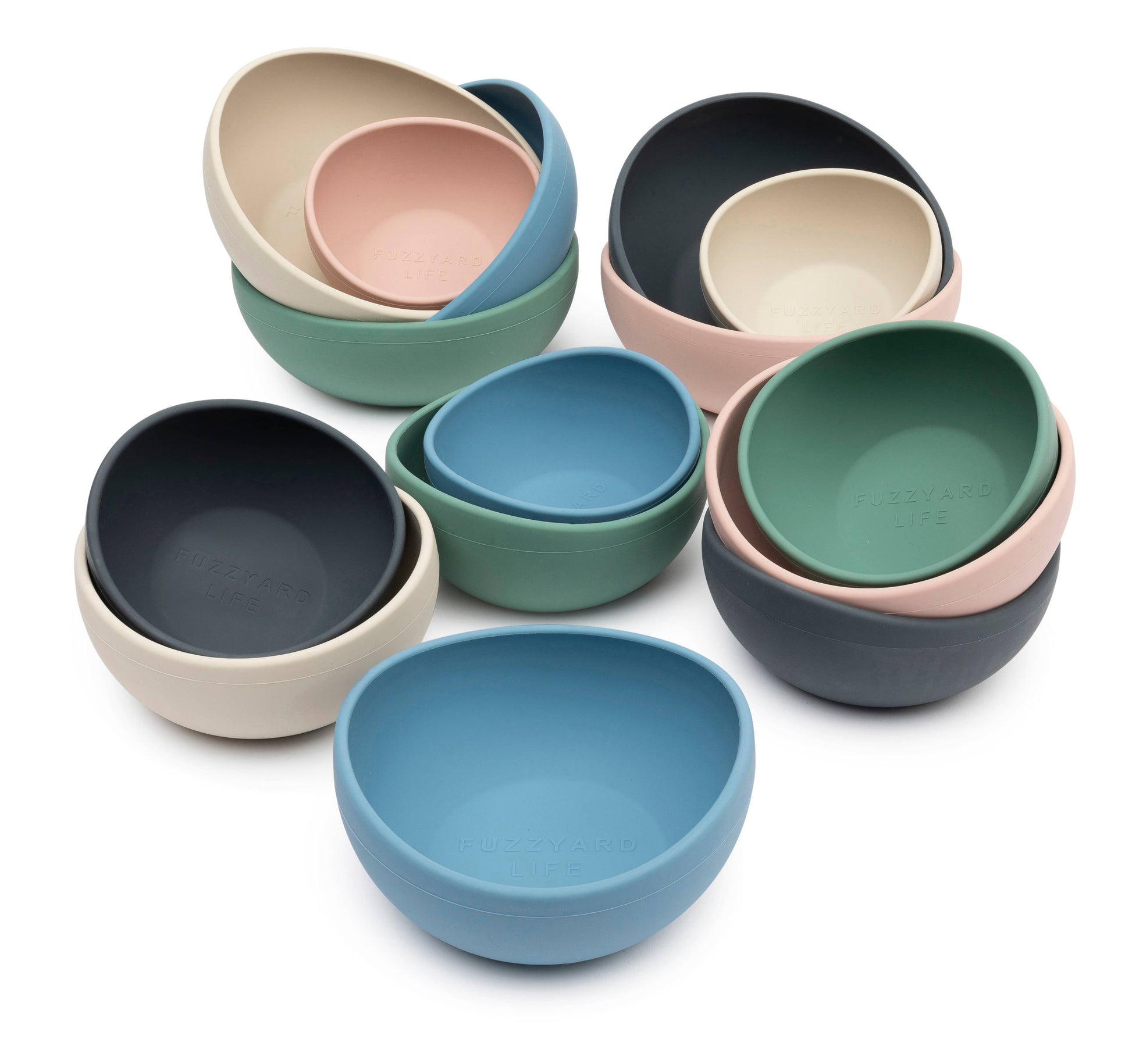 FuzzYard Life Silicone Bowl - Soft Blush L