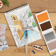 Coloring Book A5 - Around the World